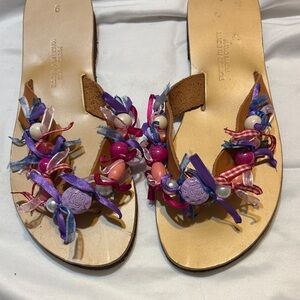 Colorful Beaded Women's Sandals